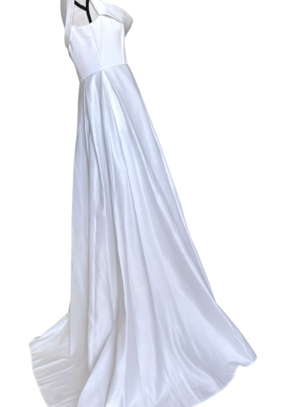 Lulus Extraordinary Vow‎ White Off Shoulder Maxi Dress Size M NWT bridal dress - Picture 6 of 10